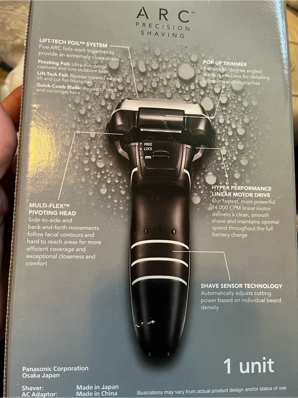 Panasonic ARC Precision Shaver – Black and Silver - Picture 3 of 4